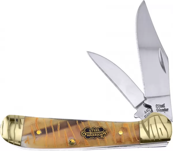 Frost Cutlery Locking Copperhead Tiger Bone knives FSW104TG