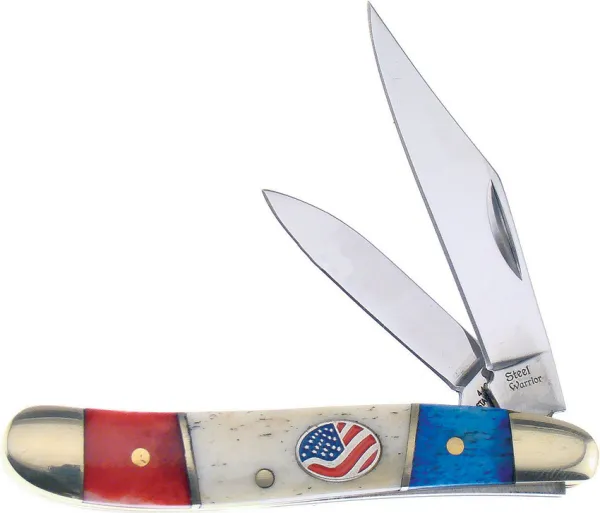 Frost Cutlery Little Peanut Red White Blue knives FSW107RWB