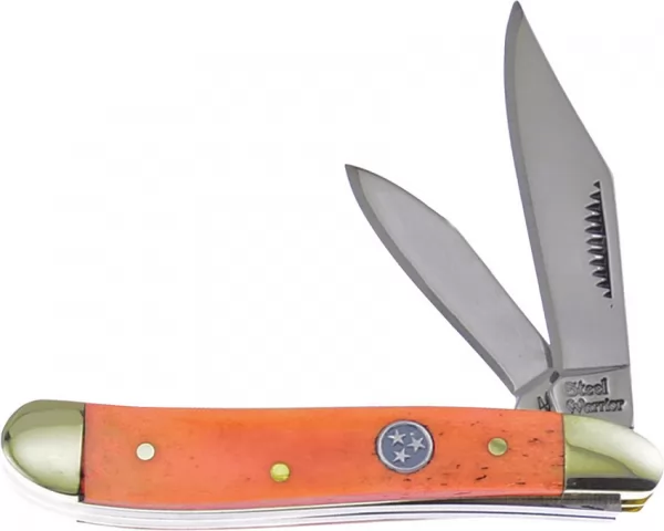 Frost Cutlery Peanut Orange Smooth Bone knives FSW107VOSB