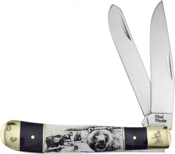 Frost Cutlery Bear Trapper Buffalo Horn knives FSW108BHSBB