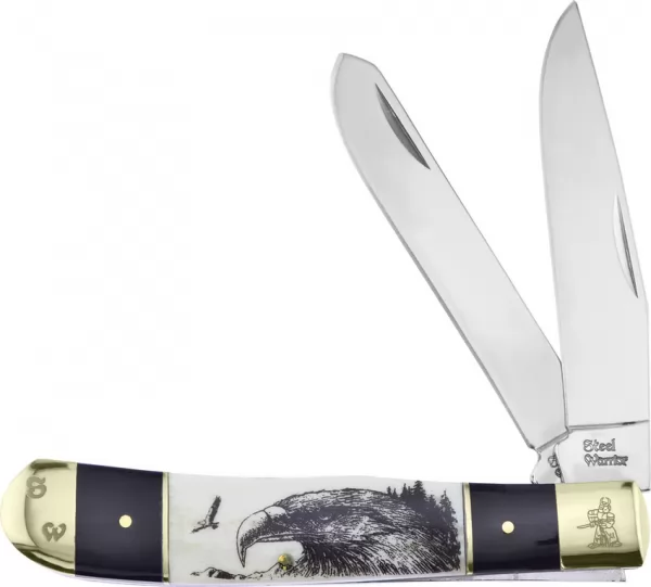 Frost Cutlery Trapper Eagle Buffalo Horn knives FSW108BHSBE