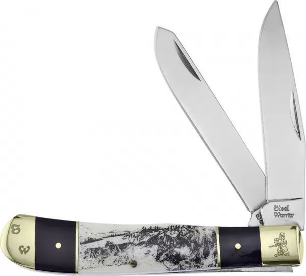Frost Cutlery Wolf Trapper Buffalo Horn knives FSW108BHSBW
