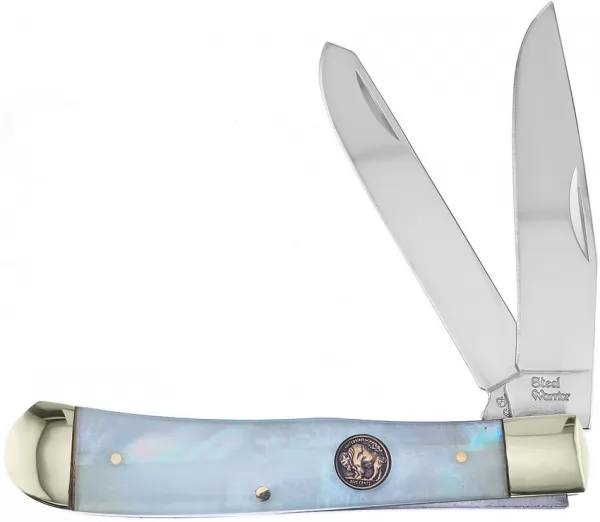 Frost Cutlery Trapper MOP Buffalo Nickel knives FSW108BNMOP