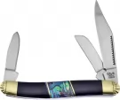 Frost Cutlery Wrangler Buffalo/Abalone - FSW112BHAB