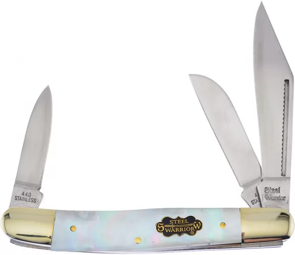 Frost Cutlery Wrangler Salt Water MOP knives FSW112SMOP