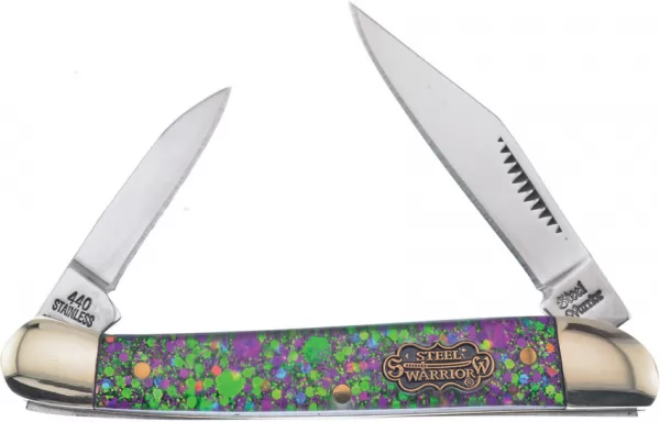 Frost Cutlery Little Copperhead Mardi Gras knives FSW216MG