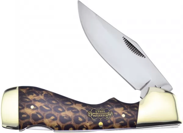 Frost Cutlery Choctaw Lockback Snakeskin knives FSW405CSS