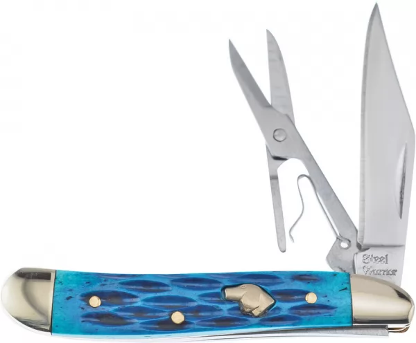 Frost Cutlery Folder Blue Pick Bone knives FSW465BLPB