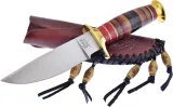 Frost Cutlery Hunter Stacked Leather - FTS208LTHR