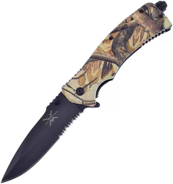Frost Cutlery Firestarter Linerlock A-O Grn knives FTX50CAMO