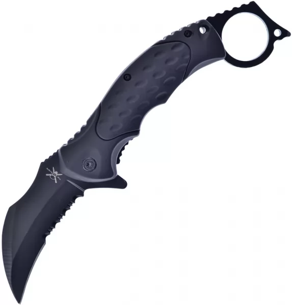 Frost Cutlery Black Raven Linerlock A-O knives FTX52B
