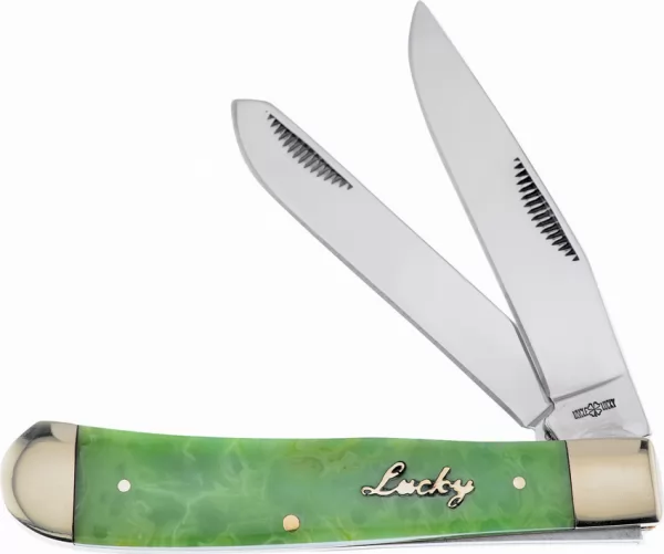Frost Cutlery Trapper Green knives FULSW108G