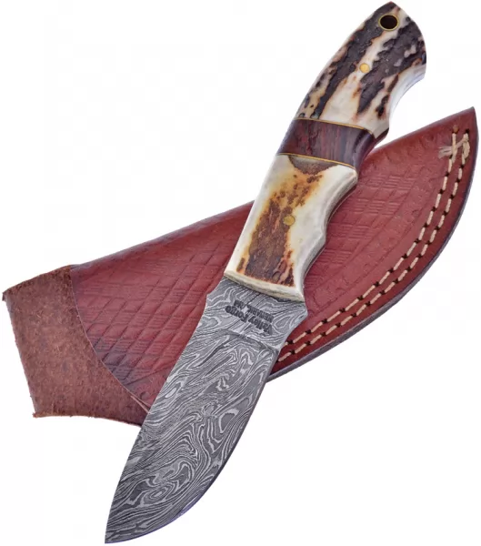 Frost Cutlery Fixed Blade Stag Bone Resin knives FVFD40ST