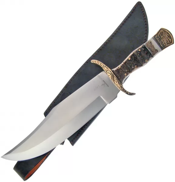 Frost Cutlery Bowie Stacked Stag knives FWT194