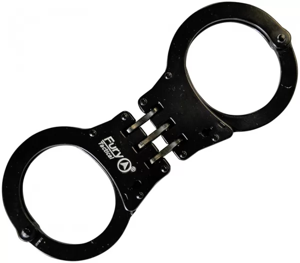 Fury Handcuffs Hinged Black self defense FY15949