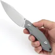 Tenable Knives Luccio Fixed Blade Gray G007A4