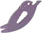 Kansept Knives CrowBar EDC Tool Purple G009A4