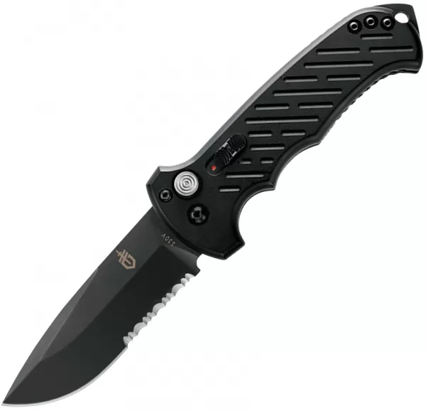 Gerber Auto 06 Button Lock Black knives - multitools G0377