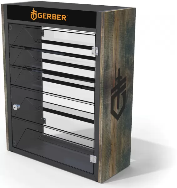 Gerber Display Wood Steel Counter knives - multitools G30001553