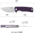 Ganzo Knives G769 Linerlock Purple GAG769PL