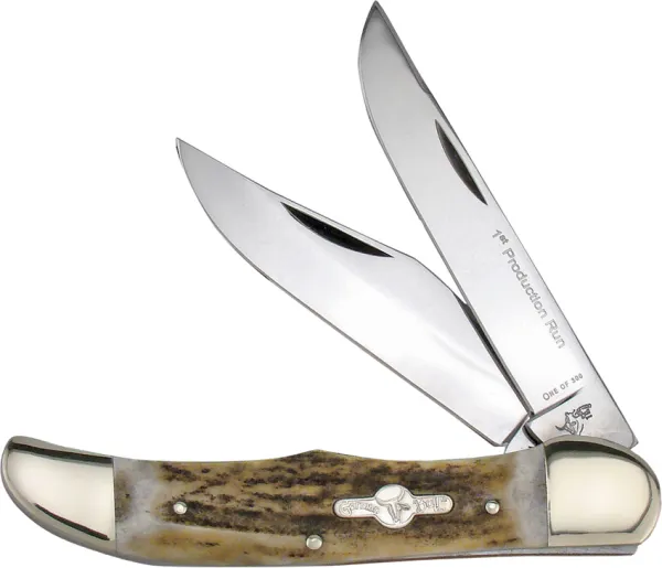 German Bull Folding Hunter Deer Stag knives GB069DS