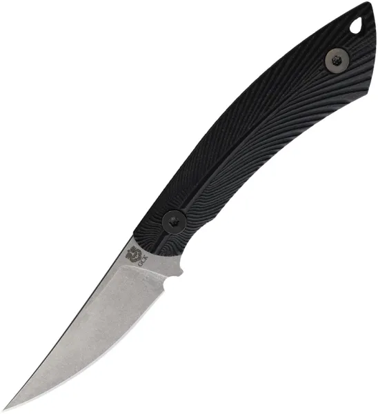 Gahagan Customs Bird Dog Fixed Blade Black GCKBDDBK