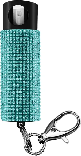 Guard Dog Bling It On Pepper Spray Teal GDBOTL