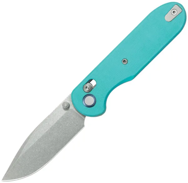 GEO Knife Ethereal Cutter Axis Lock Teal GEO2402G
