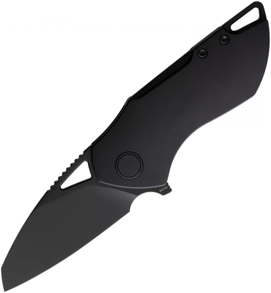 Grissom Knife & Tool Riverstone Framelock Black GKT001BLK