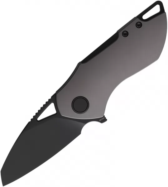 Grissom Knife & Tool Riverstone Framelock Blk-Gray GKT001BLKG