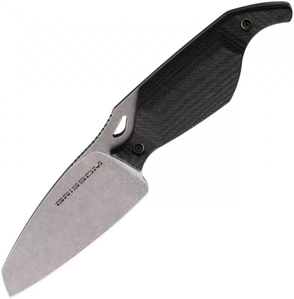 Grissom Knife & Tool Riverstone Fixed Blade Micarta GKT002MBK