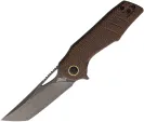 Grissom Knife and Tool Baby Zeus Linerlock Brown - GKTBZNMDS