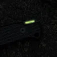 Glow Rhino Bohr Fixed Blade Black GLR111