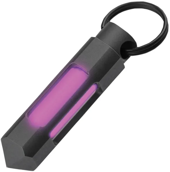 Glow Rhino Steel Glow Fob - Pink Tritium GLRFB001MBXPK
