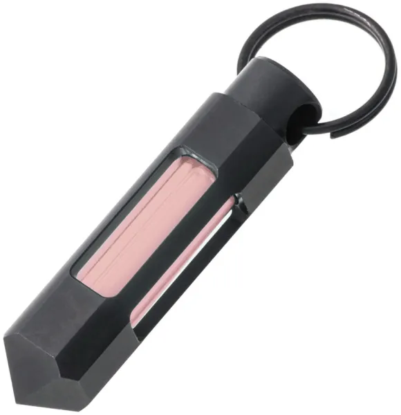 Glow Rhino Steel Glow Fob - Red Tritium GLRFB001MBXR