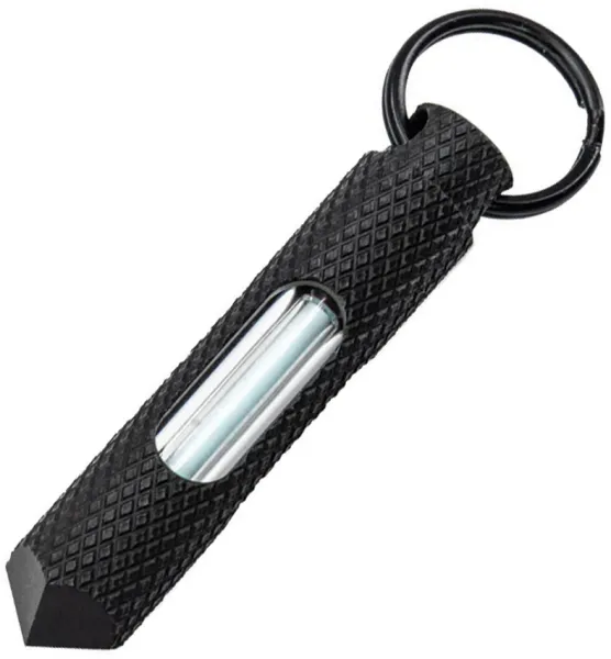 Glow Rhino Knurled Fob - Matte Black Stee GLRFB002MBXB