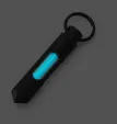 Glow Rhino Knurled Fob - Matte Black Stee GLRFB002MBXB