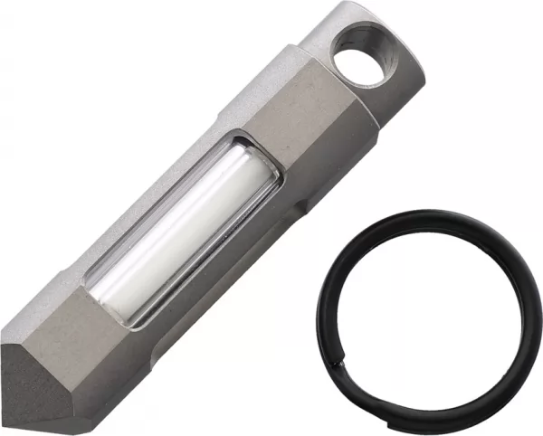 Glow Rhino Titanium Fob Blue Tritium GLRTIFOB2