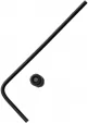 Glow Rhino Rockwall Thumbstud Black GLRTSROCK02B