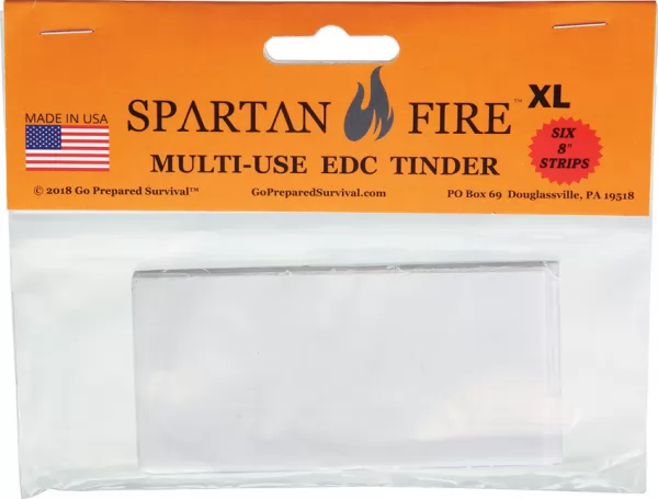 Go Prepared Survival Spartan Fire XL EDC Tinder GOP679