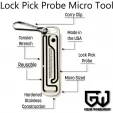 Grim Workshop Lock Pick Probe Micro Tool GRIMT002
