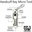 Grim Workshop Handcuff Key Micro Tool GRIMT005