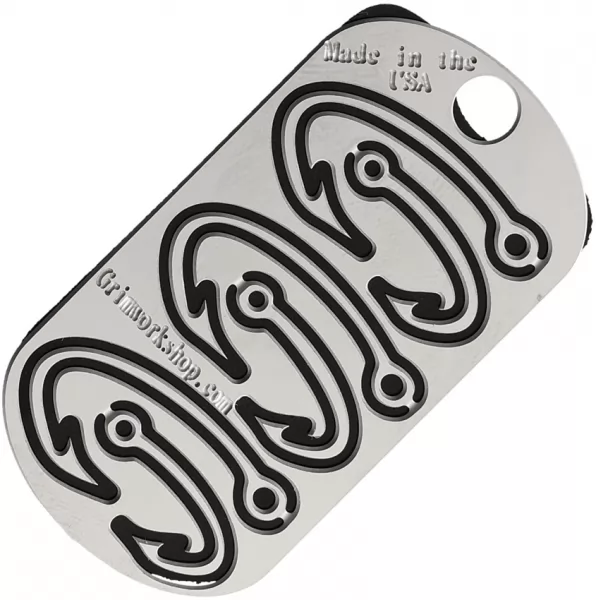 Grim Workshop Fishing Hook Dog Tag GRITAG006