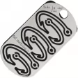 Grim Workshop Fishing Hook Dog Tag - GRITAG006