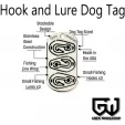 Grim Workshop Hook and Lure Fishing Dog Tag GRITAG007