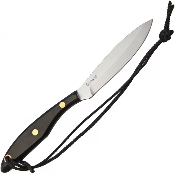 Grohmann Trout & Bird Knife Black Linen swords GRM2S
