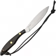 Grohmann Trout & Bird Knife Black Linen - GRM2S