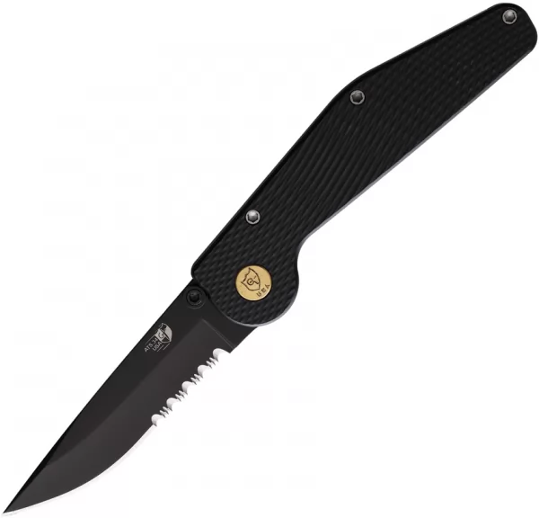 GT KNIVES Auto Button Lock DP Serrated knives GT104