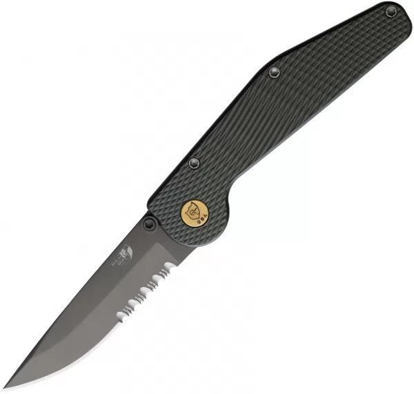 GT KNIVES Auto Button Lock DP Serrated knives GT112