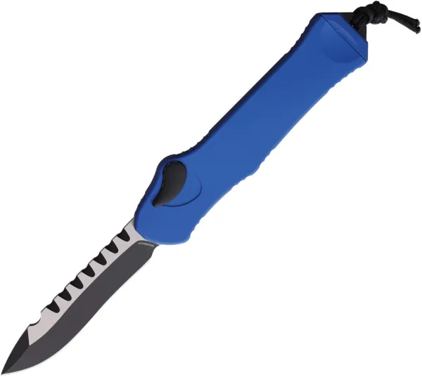 Heretic Knives Auto Hydra OTF Recurve Blue H00810ABLU